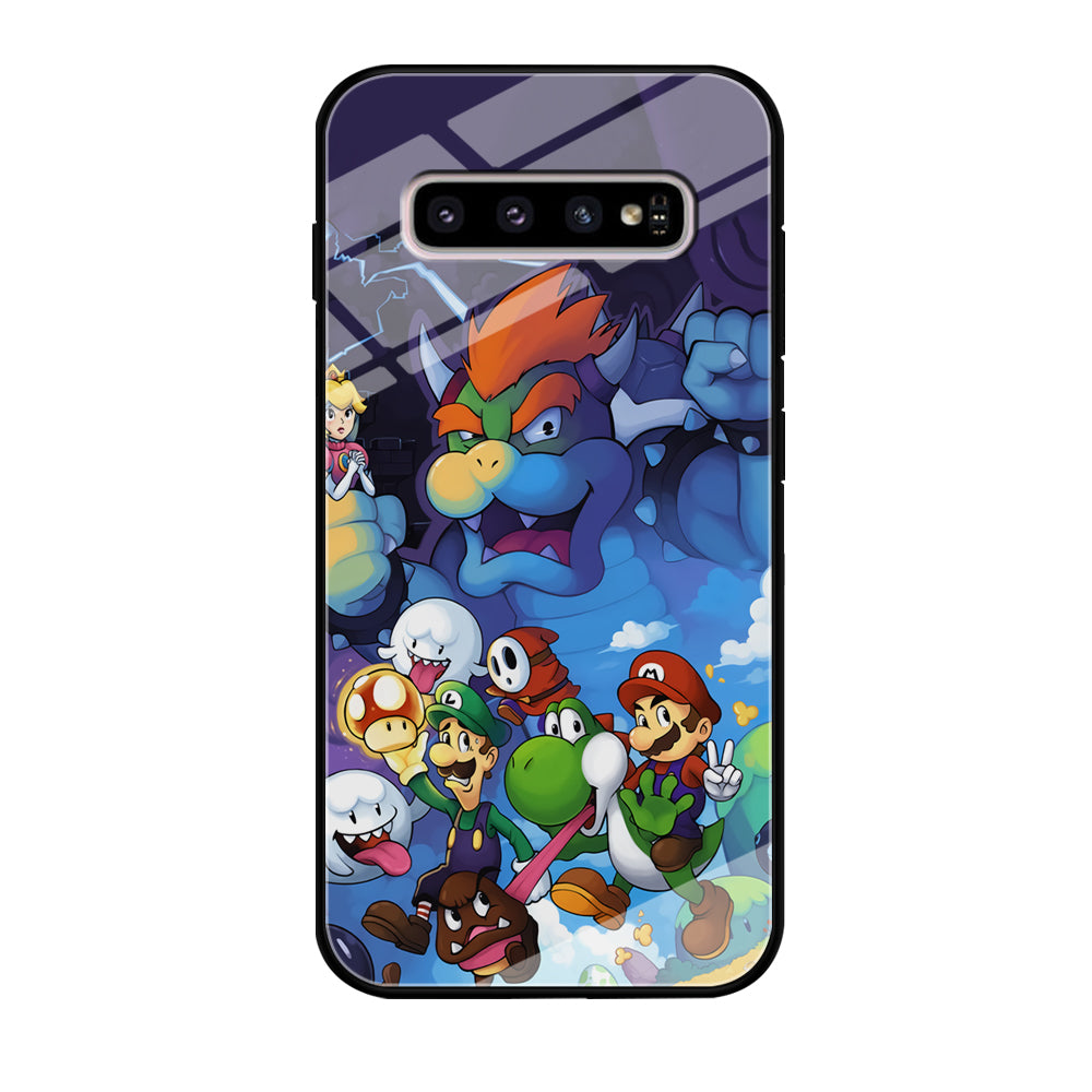 Super Mario Against The King Samsung Galaxy S10 Case