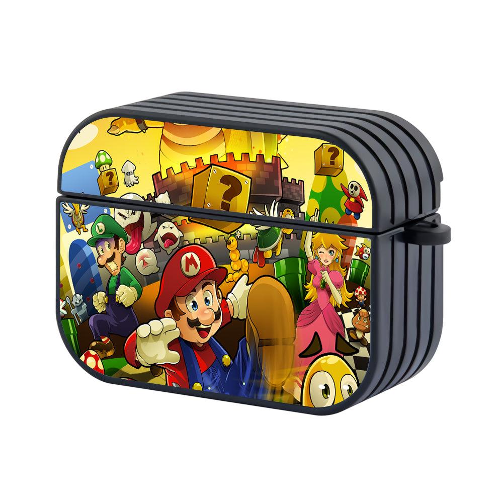 Super Mario Chaos on the Battlefield Apple Airpods Pro 2 Case Black