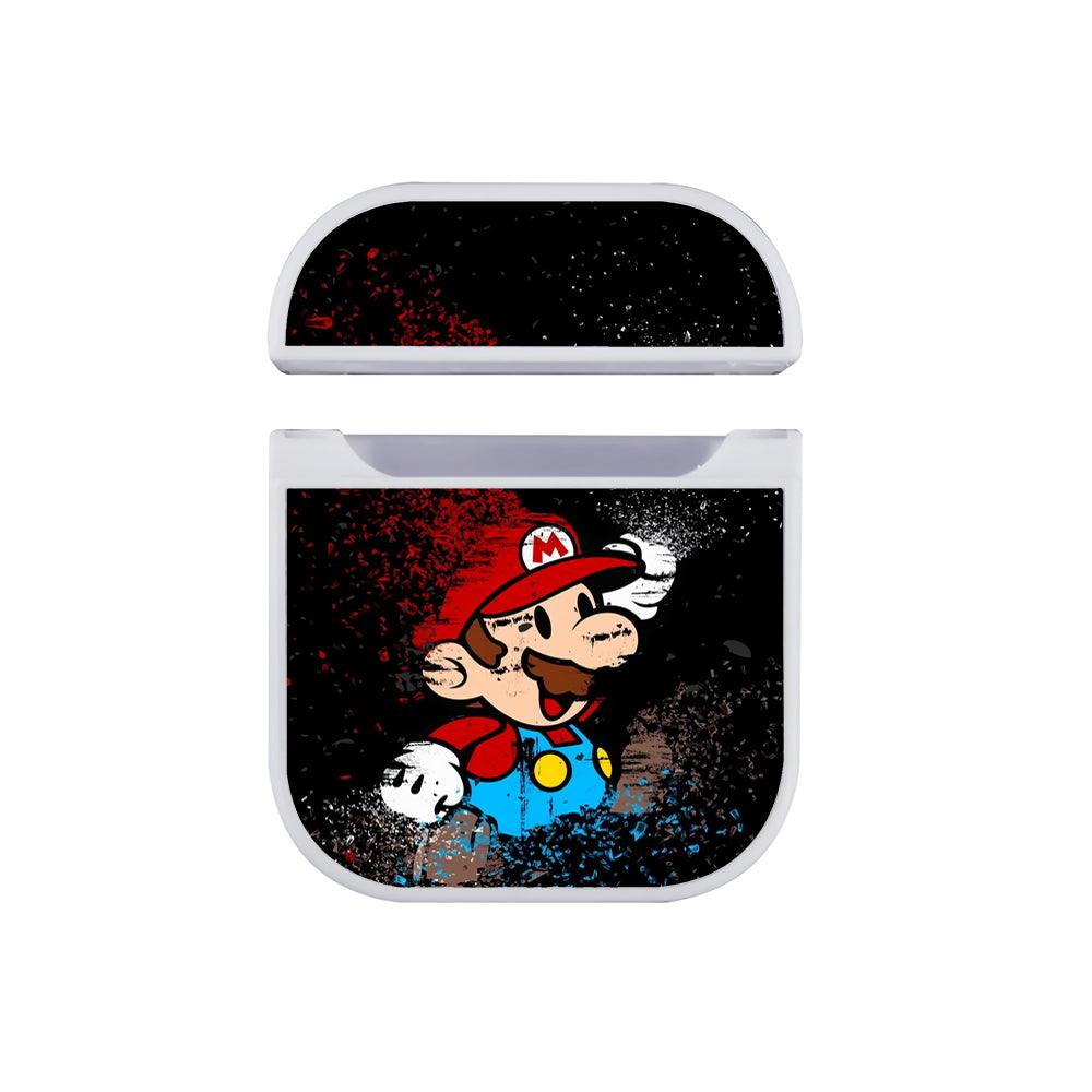 Super Mario Pixel Art Apple Airpods Case White