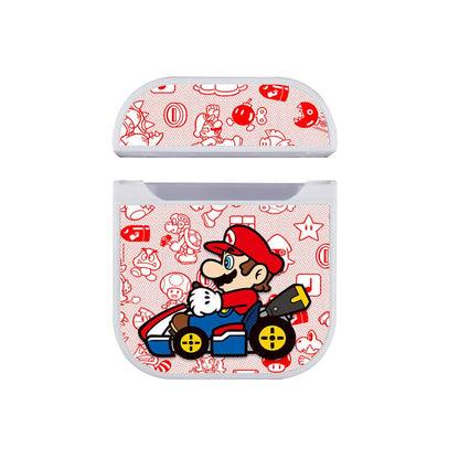 Super Mario Ride The Game Apple Airpods Case White