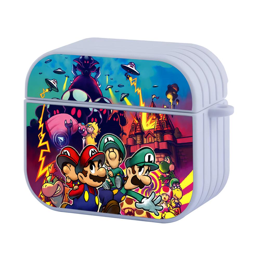 Super Mario Troublesome Mushroom Apple Airpods 4 Case White