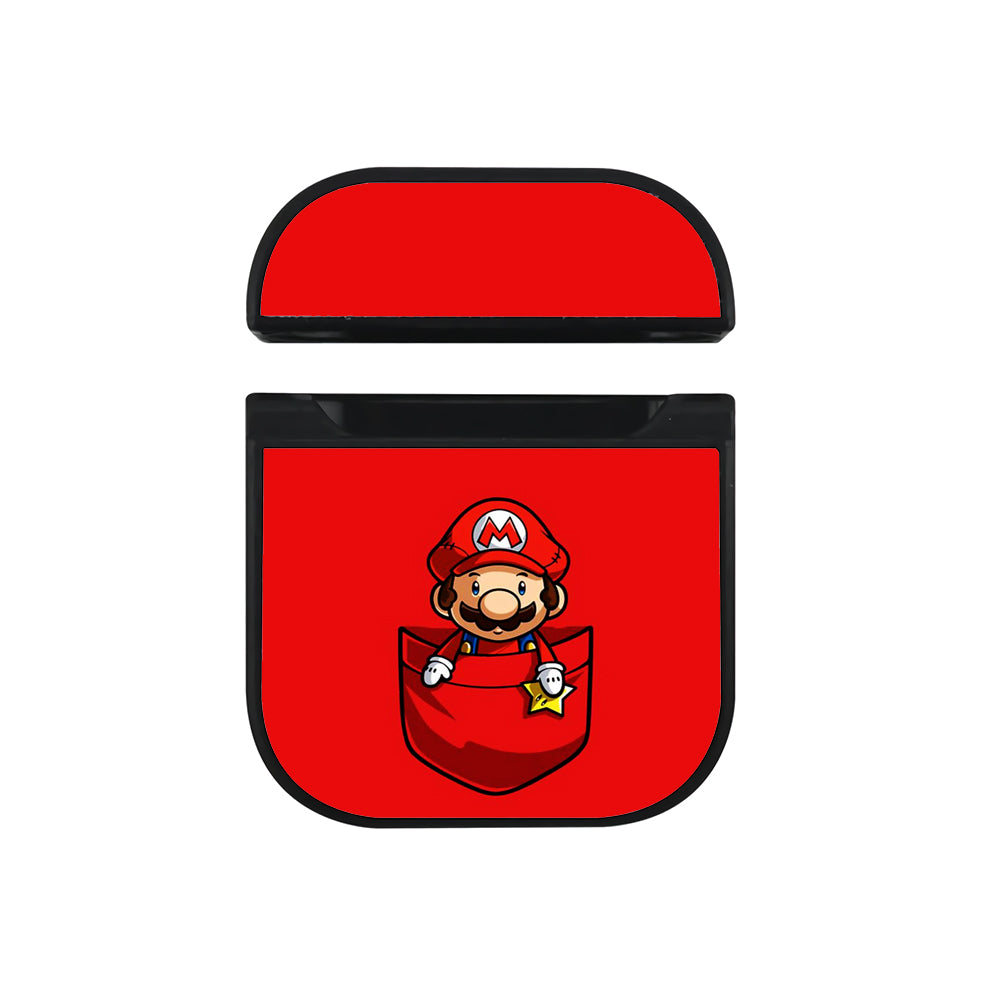 Super Mario bros in Pocket Apple Airpods Case Black