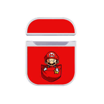 Super Mario bros in Pocket Apple Airpods Case White