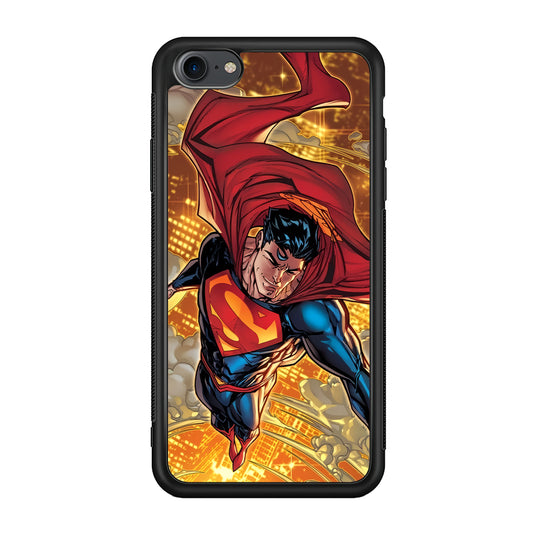 Superman Flying Through The City iPhone 7 Case