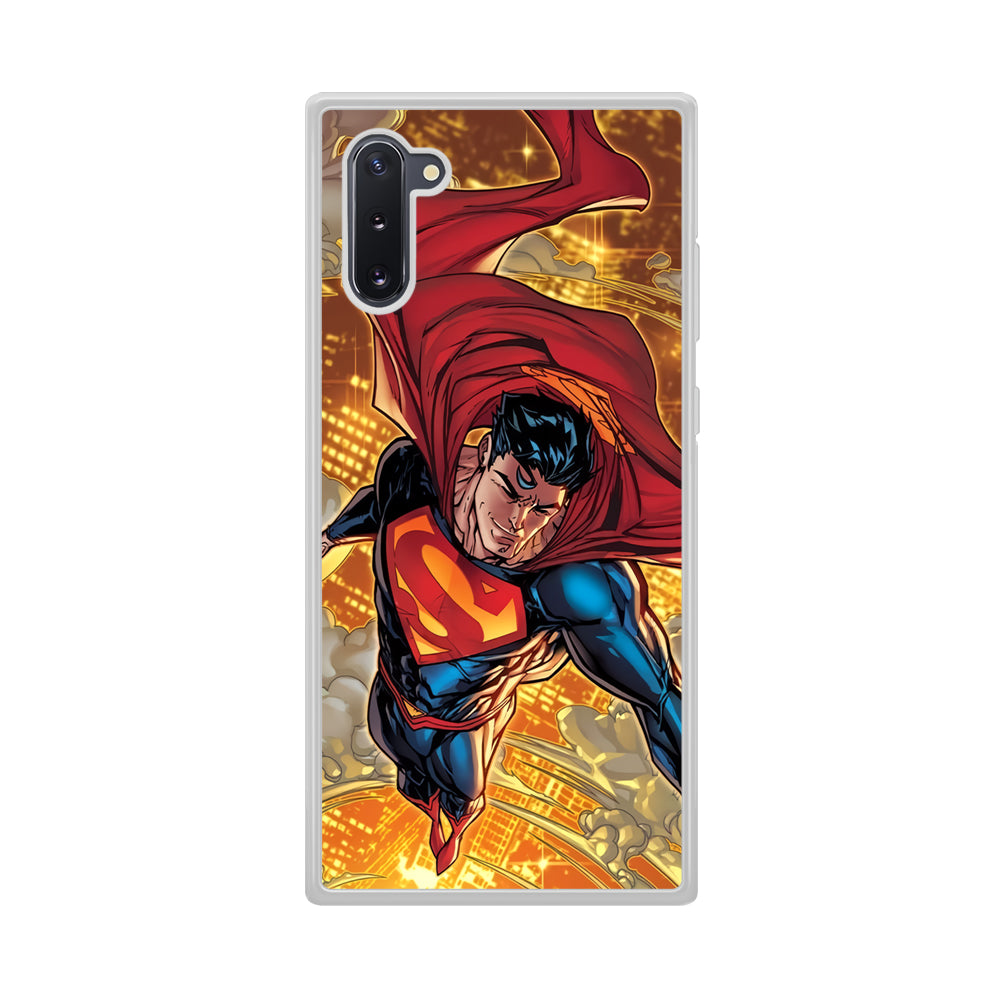 Superman Flying Through The City Samsung Galaxy Note 10 Case