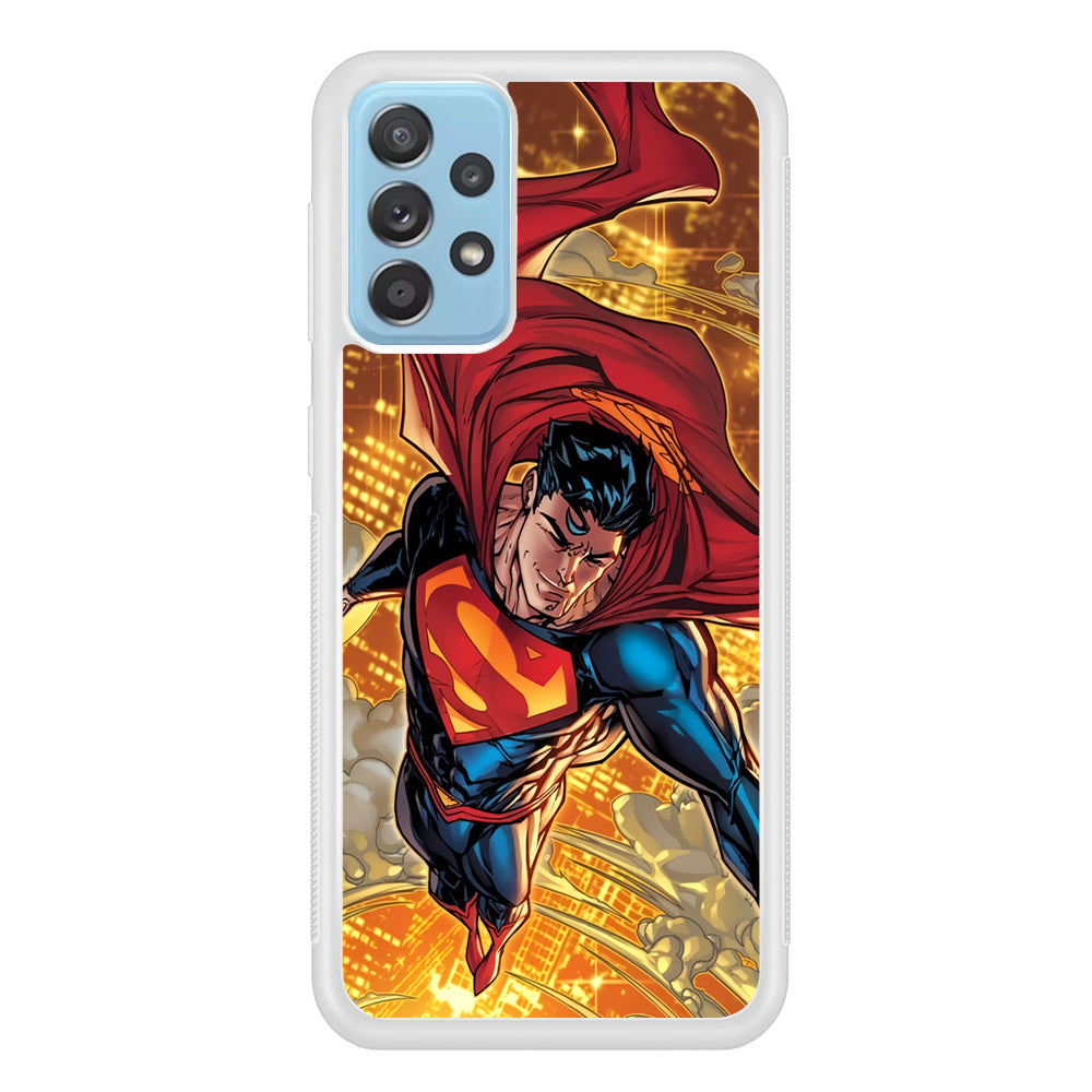 Superman Flying Through The City Samsung Galaxy A52 Case