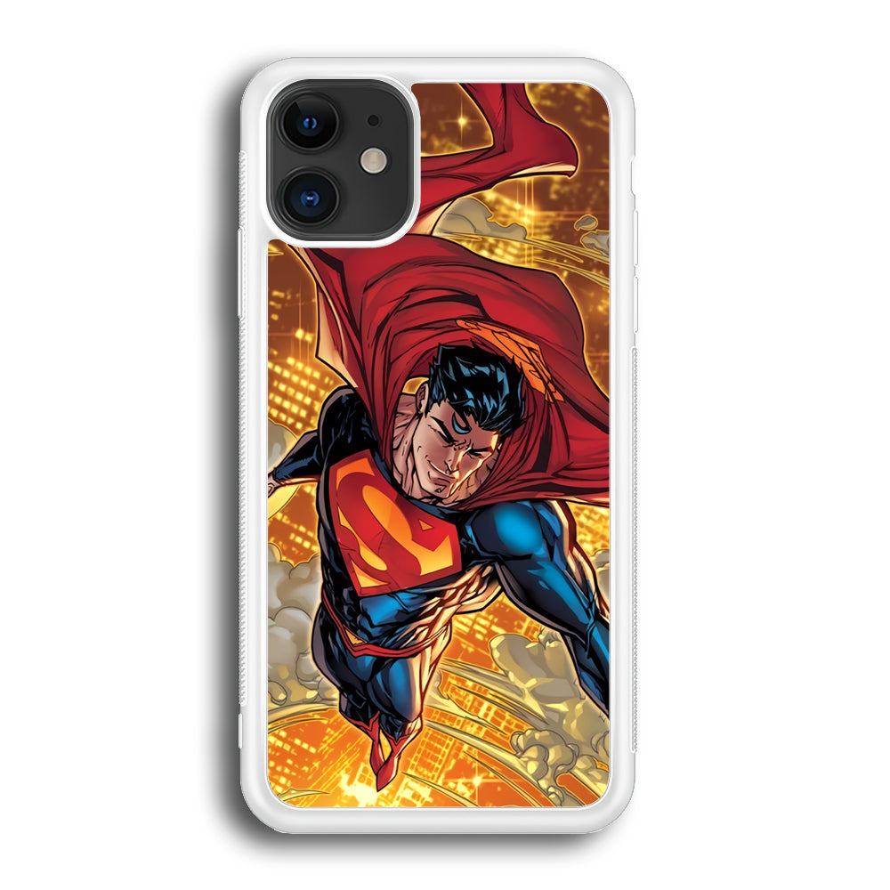 Superman Flying Through The City iPhone 12 Case