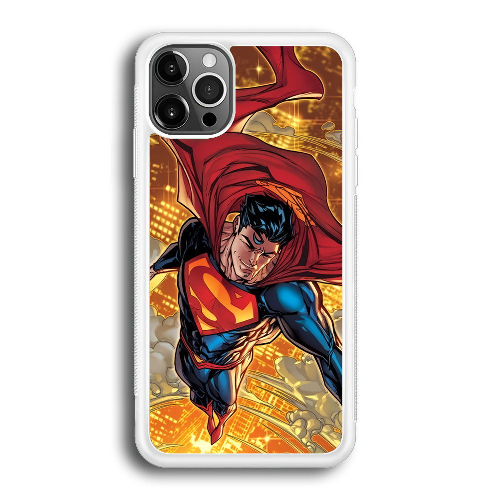 Superman Flying Through The City iPhone 12 Pro Max Case