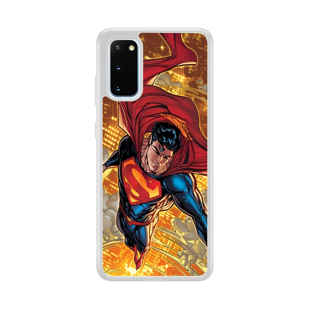 Superman Flying Through The City Samsung Galaxy S20 Case