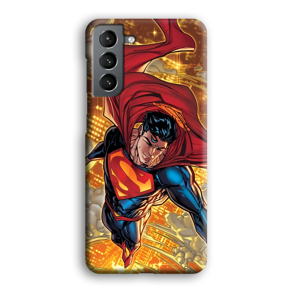 Superman Flying Through The City Samsung Galaxy S21 Case