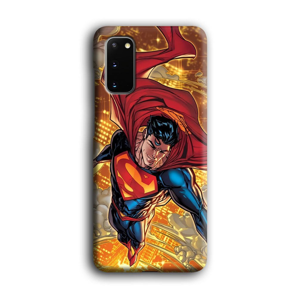 Superman Flying Through The City Samsung Galaxy S20 Case