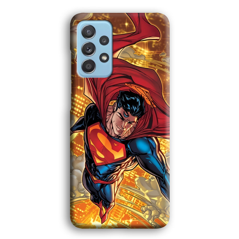 Superman Flying Through The City Samsung Galaxy A52 Case