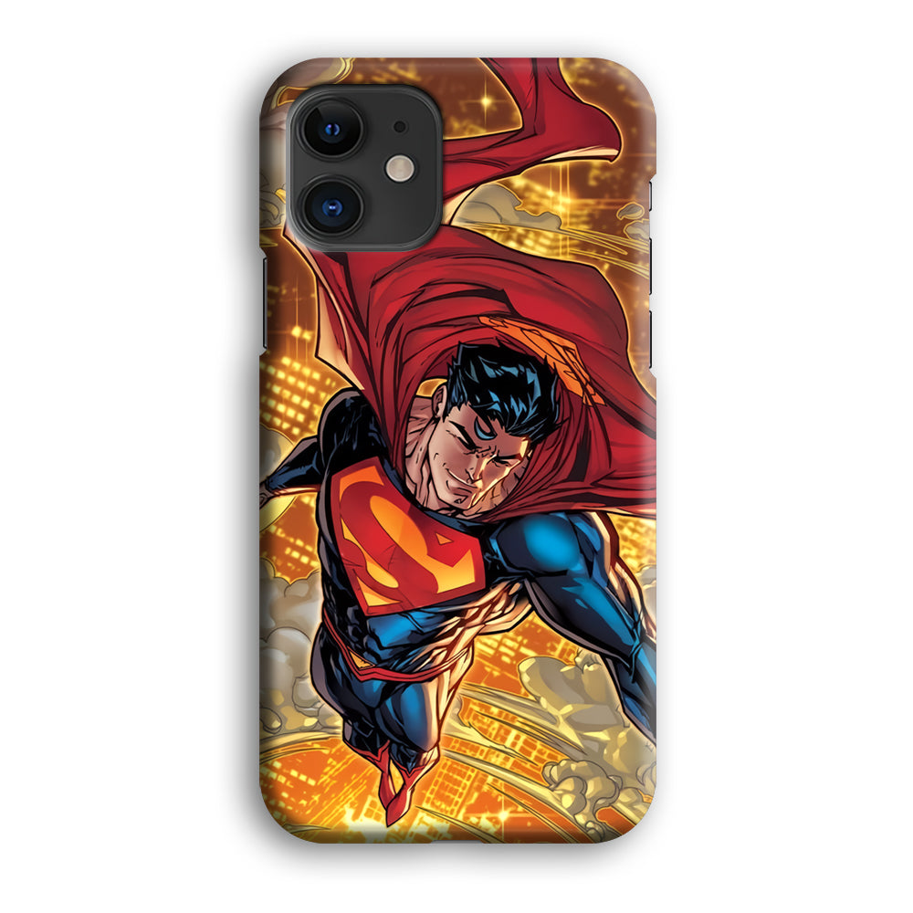 Superman Flying Through The City iPhone 12 Case