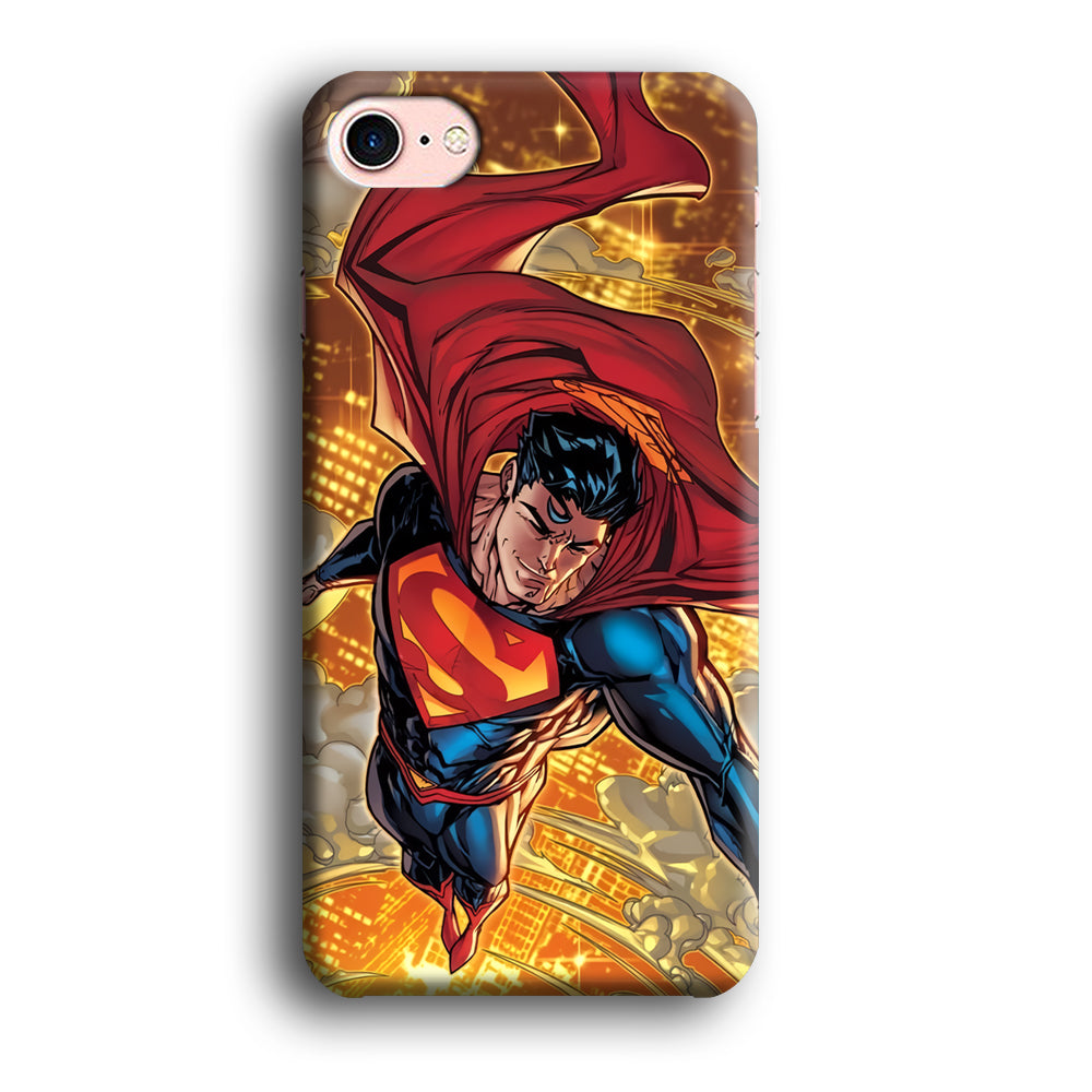 Superman Flying Through The City iPhone 7 Case