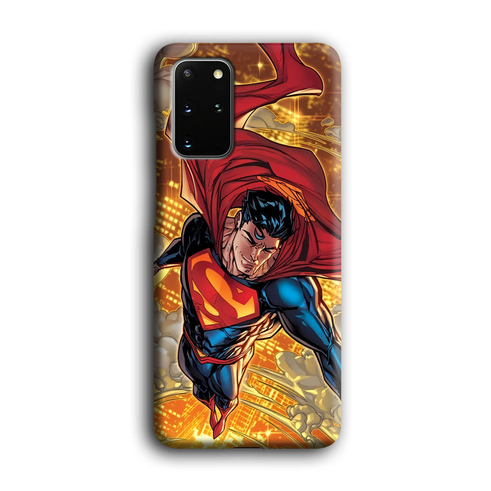 Superman Flying Through The City Samsung Galaxy S20 Plus Case