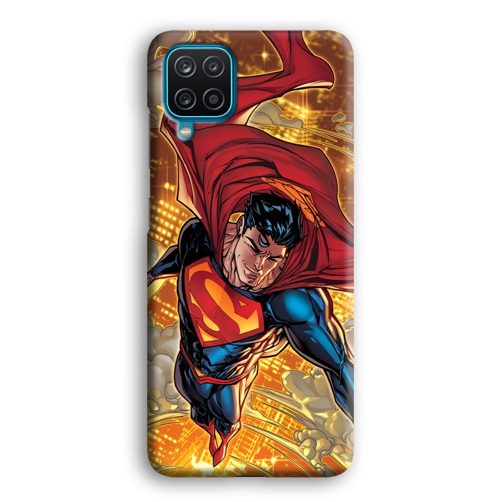 Superman Flying Through The City Samsung Galaxy A12 Case