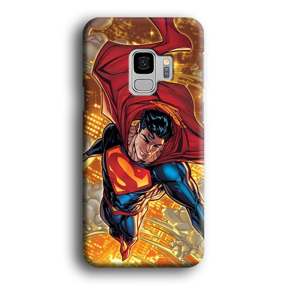 Superman Flying Through The City Samsung Galaxy S9 Case