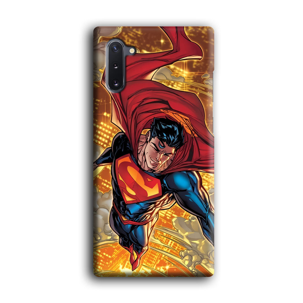 Superman Flying Through The City Samsung Galaxy Note 10 Case