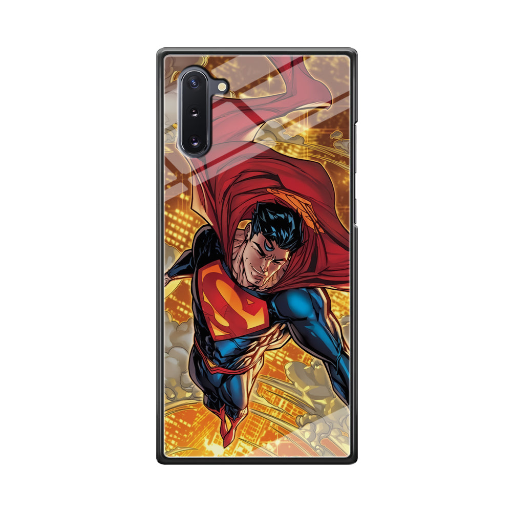 Superman Flying Through The City Samsung Galaxy Note 10 Case