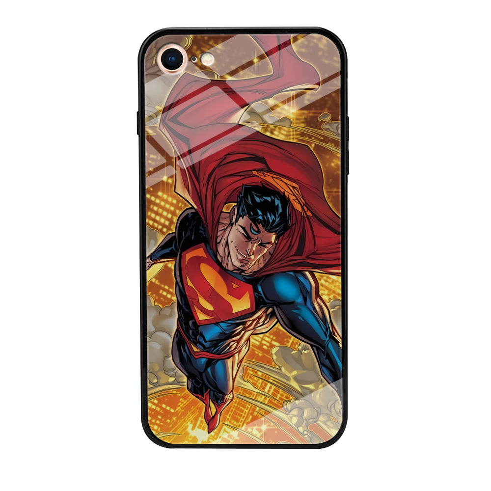 Superman Flying Through The City iPhone 8 Case