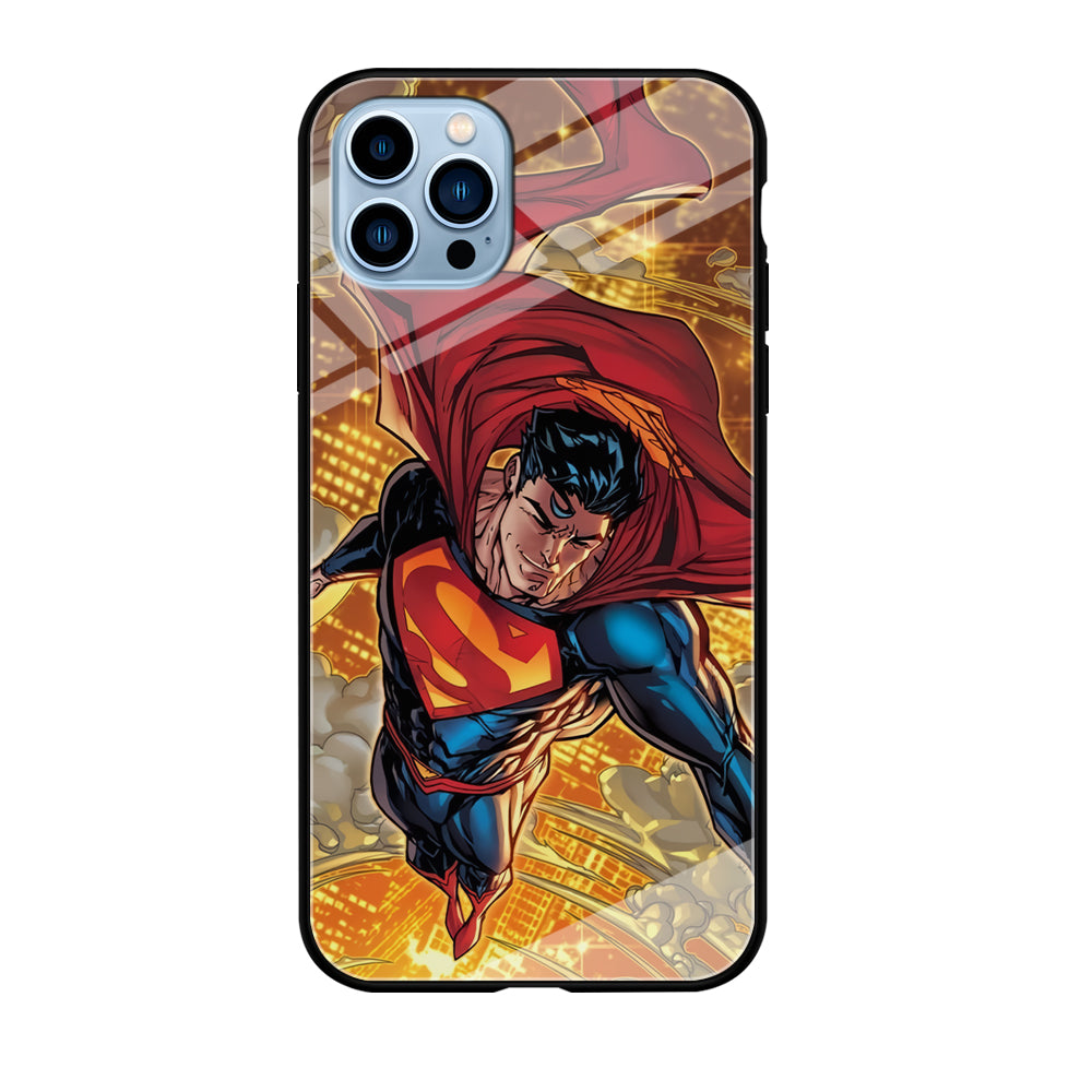 Superman Flying Through The City iPhone 12 Pro Max Case