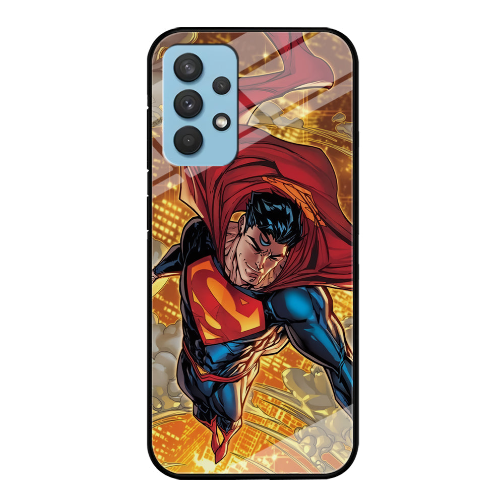 Superman Flying Through The City Samsung Galaxy A32 Case