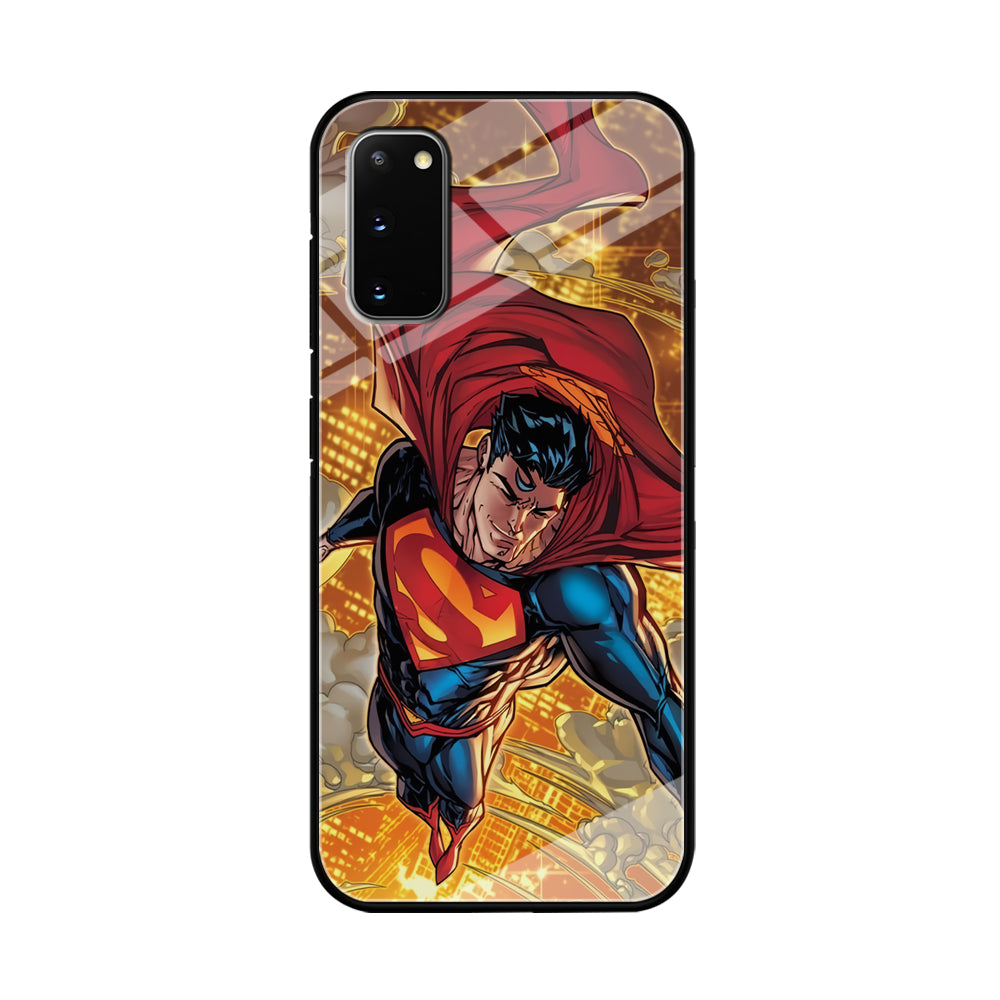 Superman Flying Through The City Samsung Galaxy S20 Case