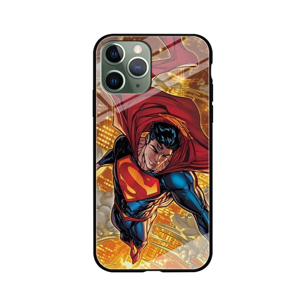 Superman Flying Through The City iPhone 11 Pro Case