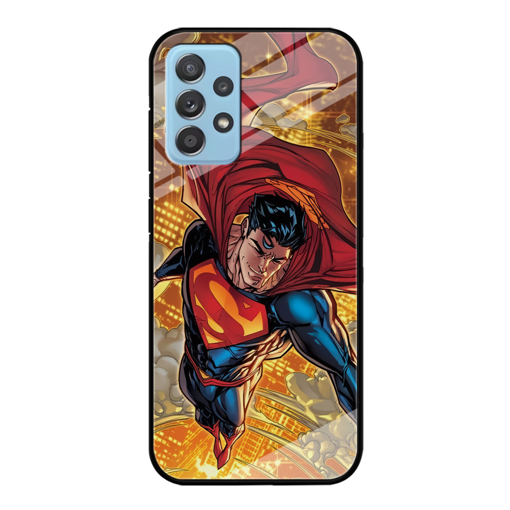 Superman Flying Through The City Samsung Galaxy A52 Case