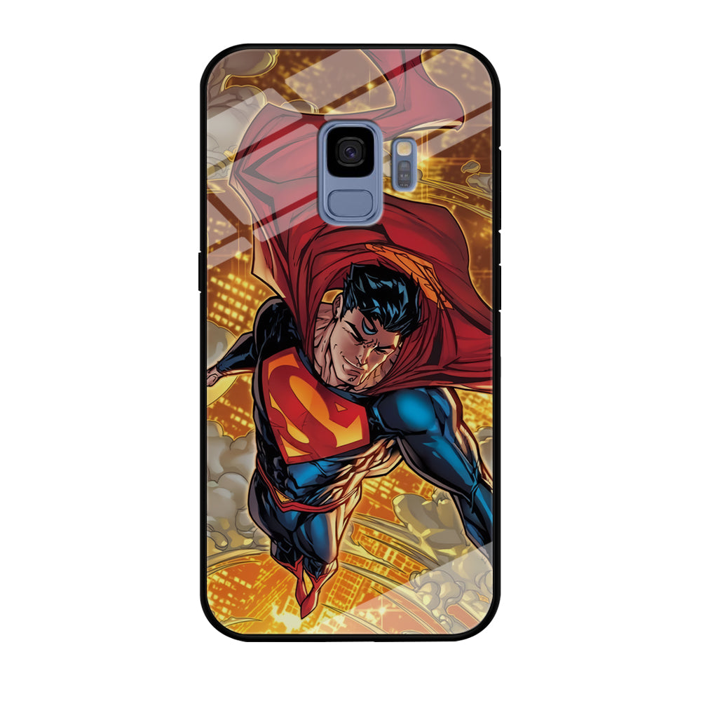 Superman Flying Through The City Samsung Galaxy S9 Case