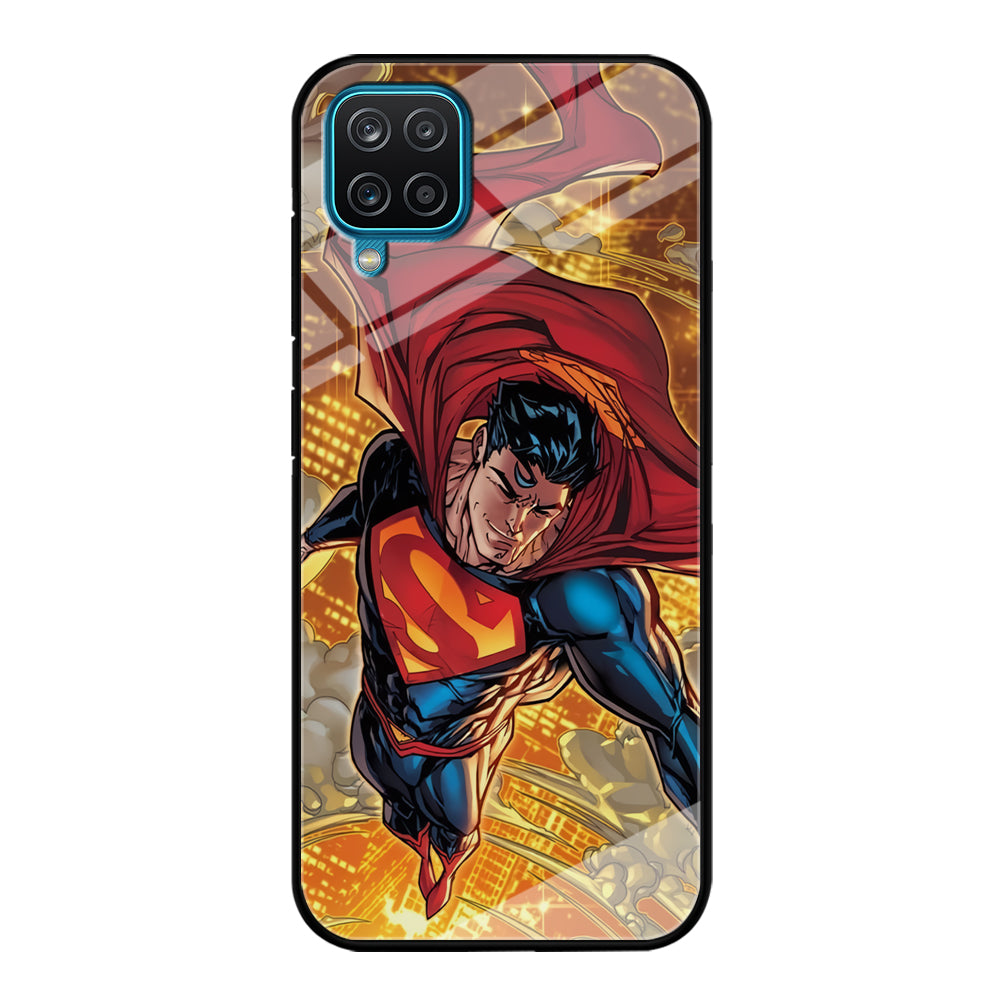 Superman Flying Through The City Samsung Galaxy A12 Case