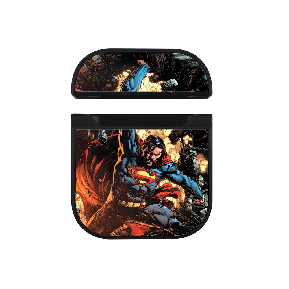 Superman Muscle Power Apple Airpods Case Black