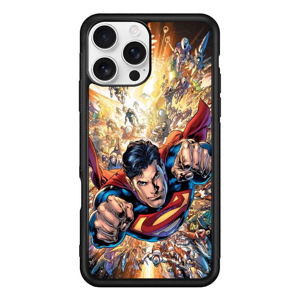 Superman Space Battle iPhone 16 Pro Case