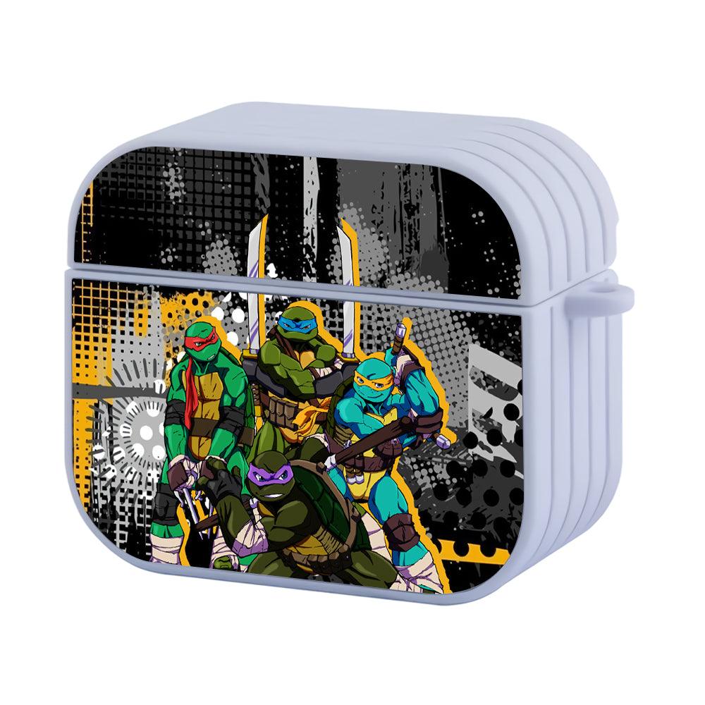 TMNT Always on Standby Hard Work Apple Airpods 4 Case White