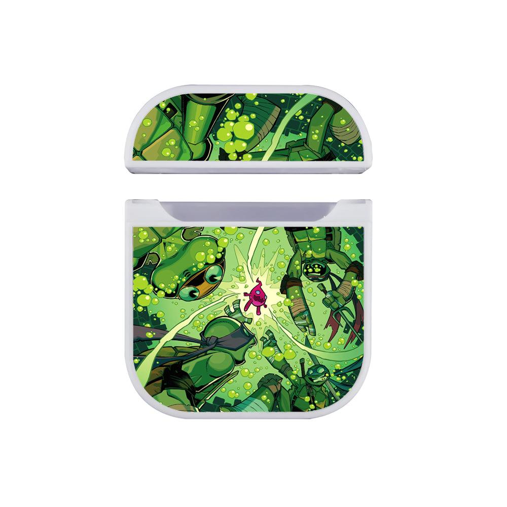 TMNT Dive into The Aquatic Dimension Apple Airpods Case White