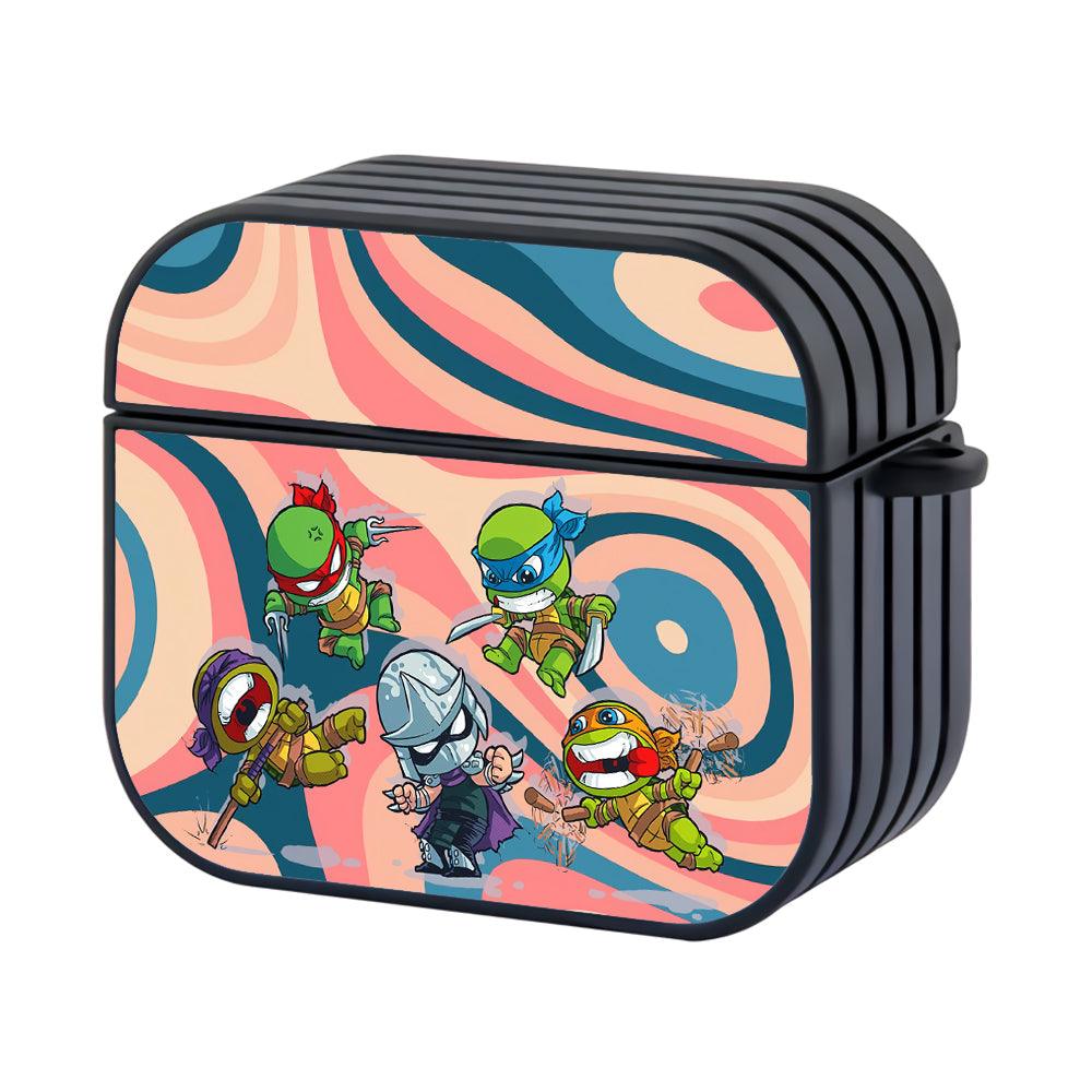 TMNT Mix Strike Apple Airpods 4 Case Black