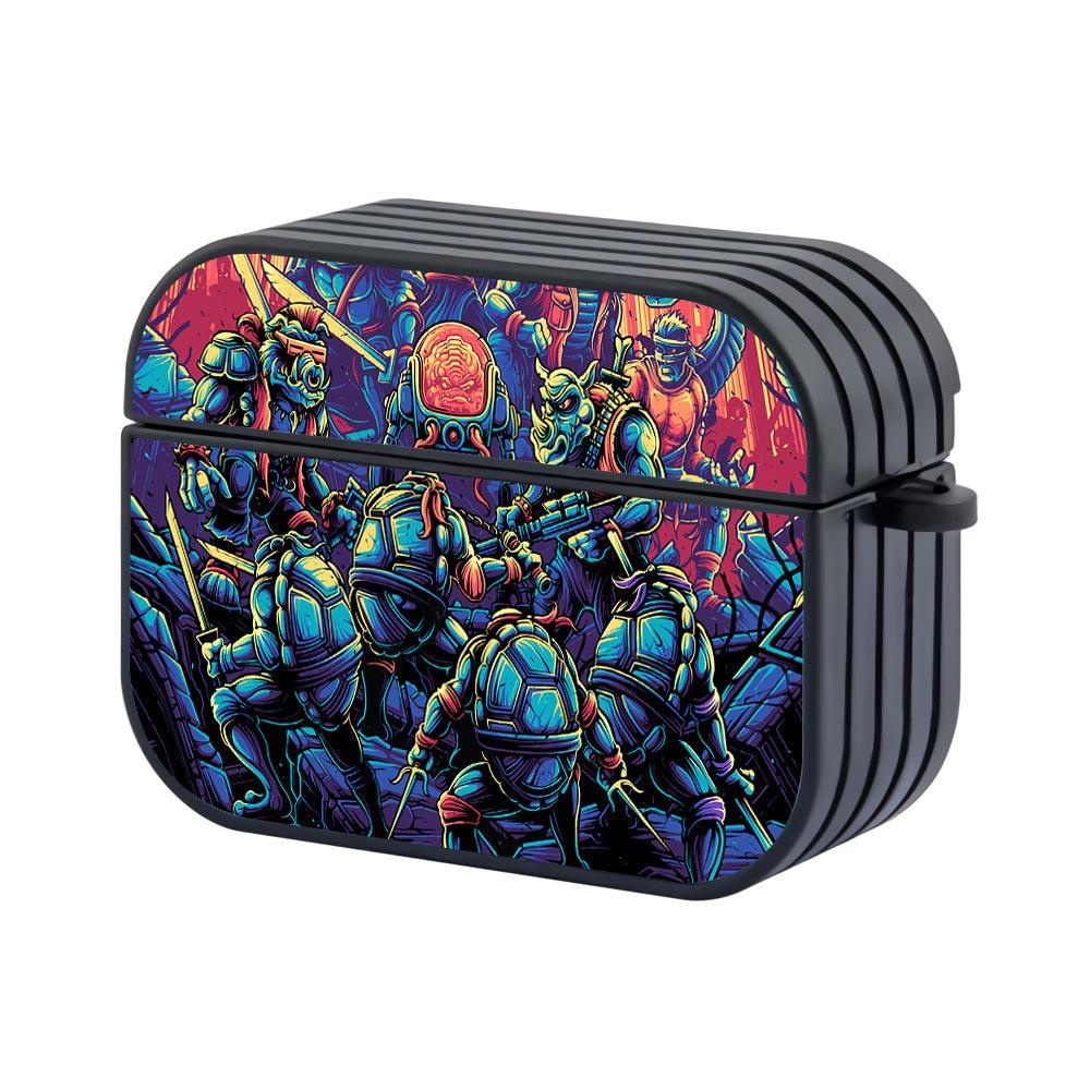 TMNT Overcoming the Final Obstacle Apple Airpods Pro 3 Case Black
