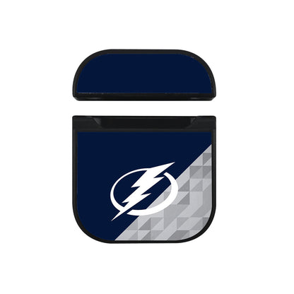 Tampa Bay Lightning Logo Apple Airpods Case Black