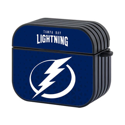 Tampa Bay Lightning NHL Patern of Triangle Apple Airpods 4 Case Black