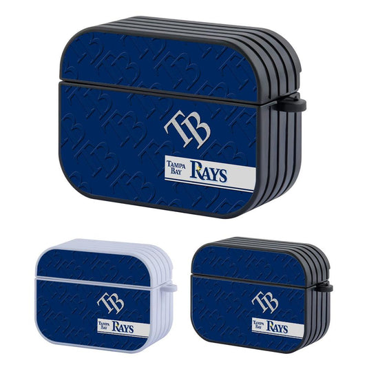 Tampa Bay Rays MLB Slope of Pattern Logos Apple Airpods Pro 3 Case-Carneyforia