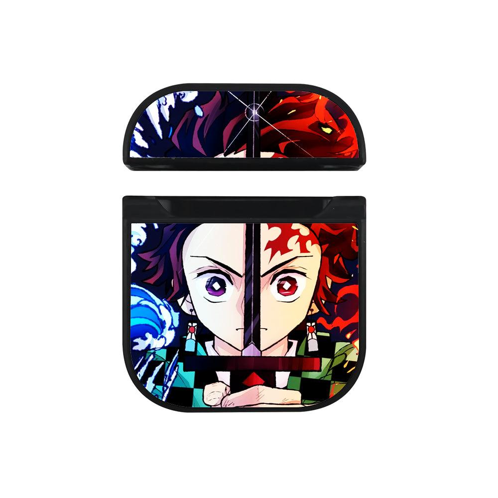 Tanjiro Kamado Demon Slayer Anime Apple Airpods Case Black