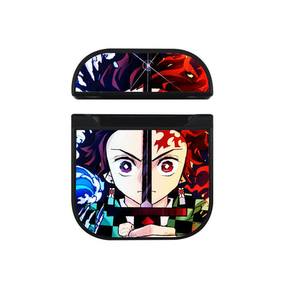 Tanjiro Kamado Demon Slayer Anime Apple Airpods Case Black