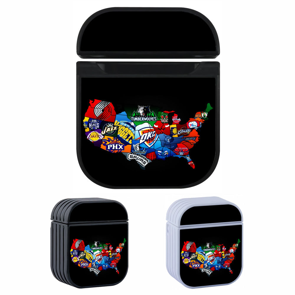 Team NBA Map Apple Airpods Case