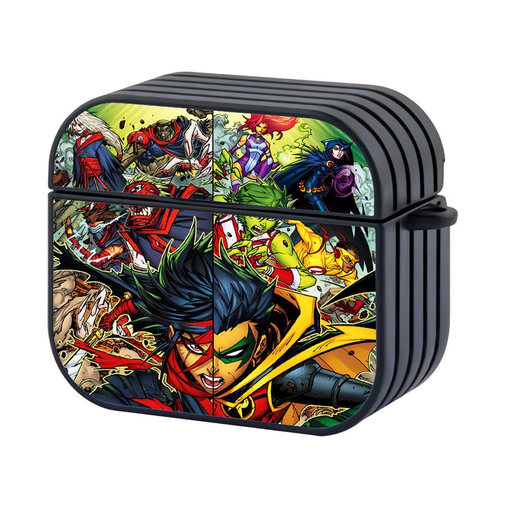 Teen Titans Comics Art Apple Airpods 4 Case Black
