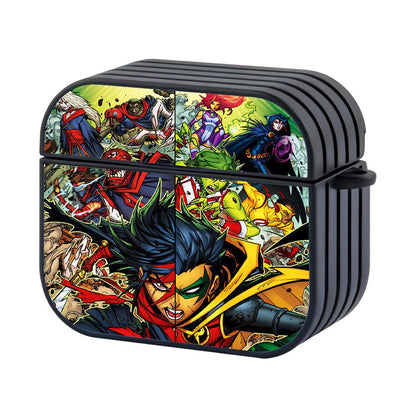 Teen Titans Comics Art Apple Airpods 4 Case Black