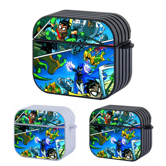 Teen Titans Go Feel The Fierce Battle Apple Airpods 4 Case