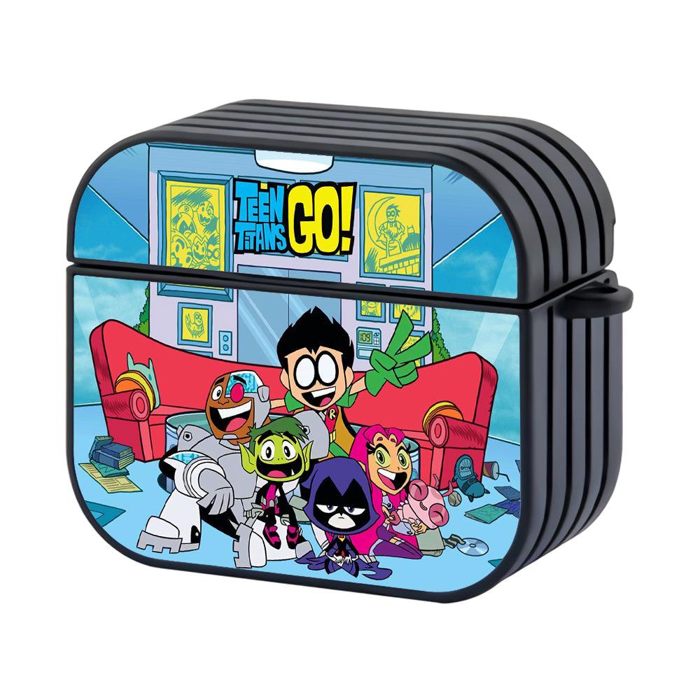 Teen Titans Go Smiles All Over The Room Apple Airpods 4 Case Black