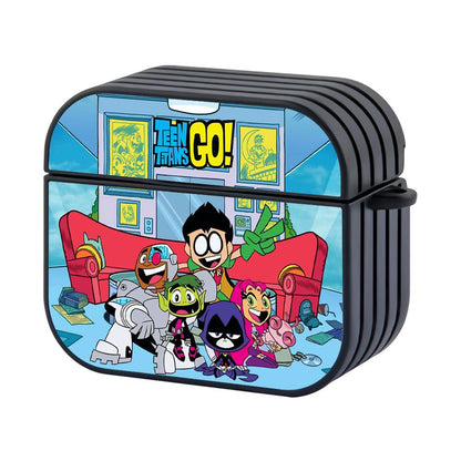 Teen Titans Go Smiles All Over The Room Apple Airpods 4 Case Black