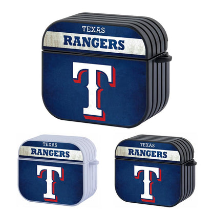 Texas Rangers MLB Font in Vintage Touch Apple Airpods 4 Case