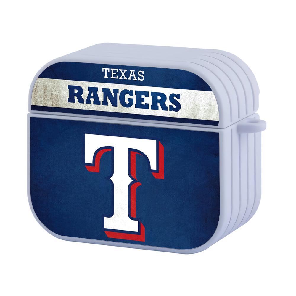 Texas Rangers MLB Font in Vintage Touch Apple Airpods 4 Case White